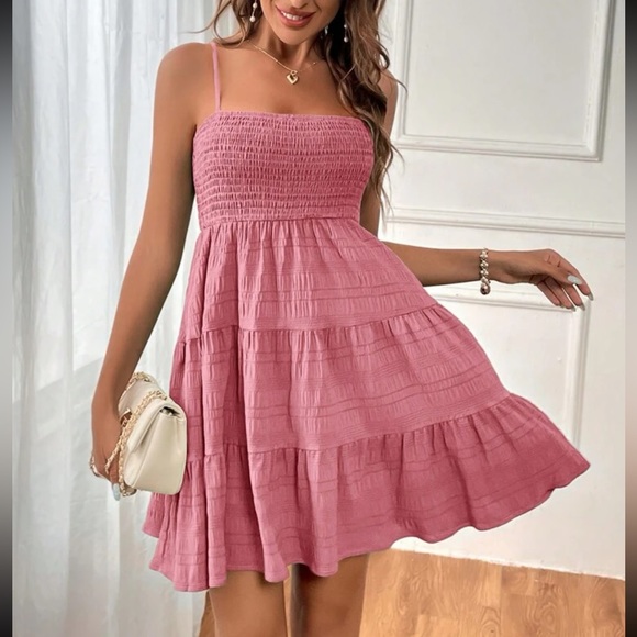 Boho layered ruffle hem cami dress - Picture 11 of 15